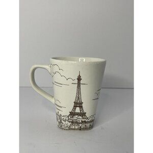 222 Fifth City Scenes Coffee Mug Paris Eiffel Tower 4 1/4”